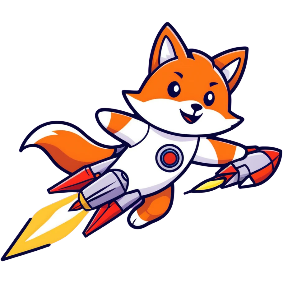 Evil Fox launching rockets  emoji