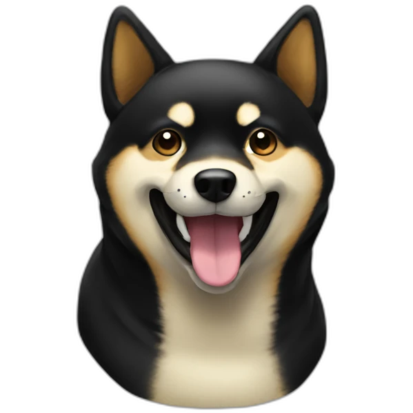 smiling-black-shibainu-face emoji