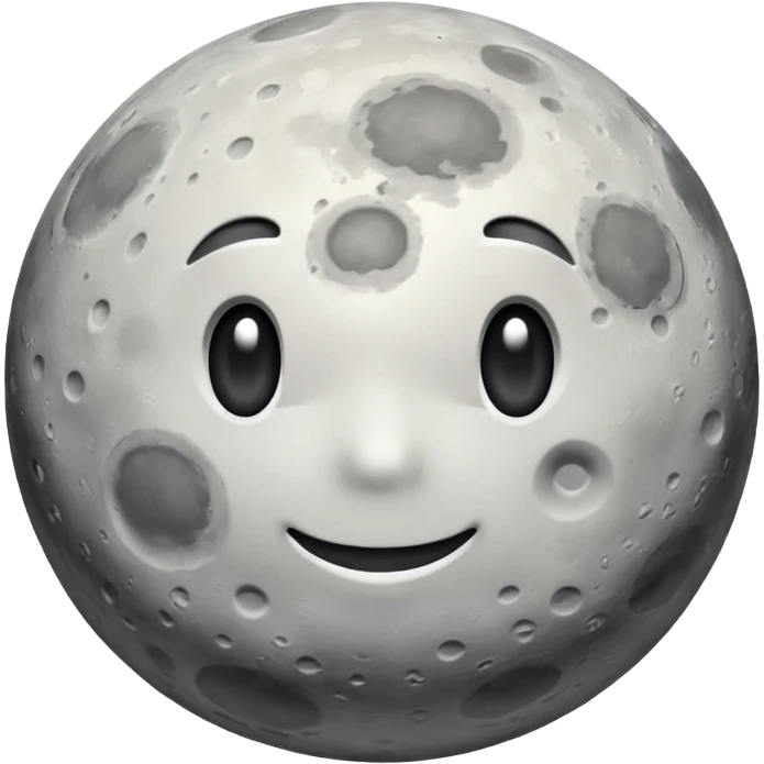 moon without eyes and mouth emoji