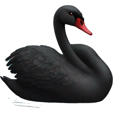 Black swan emoji