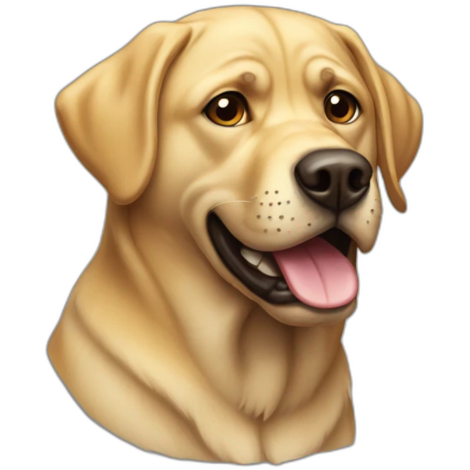angry labrador emoji