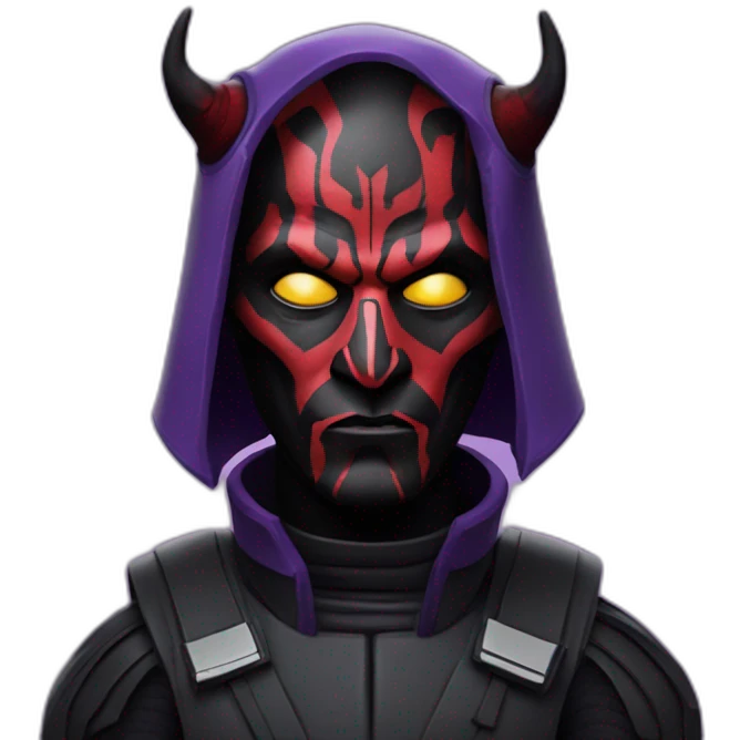 Darth Maul in a purple space suit  emoji