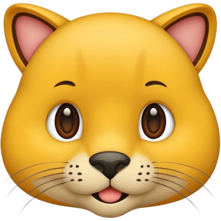 Маленький черный кот  emoji