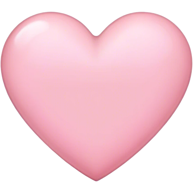Heart in a light pink emoji
