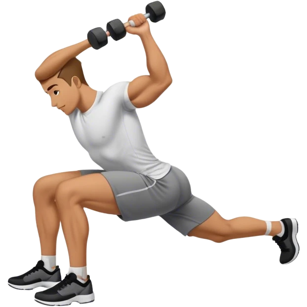 side-view guy weighted glute-bridges emoji