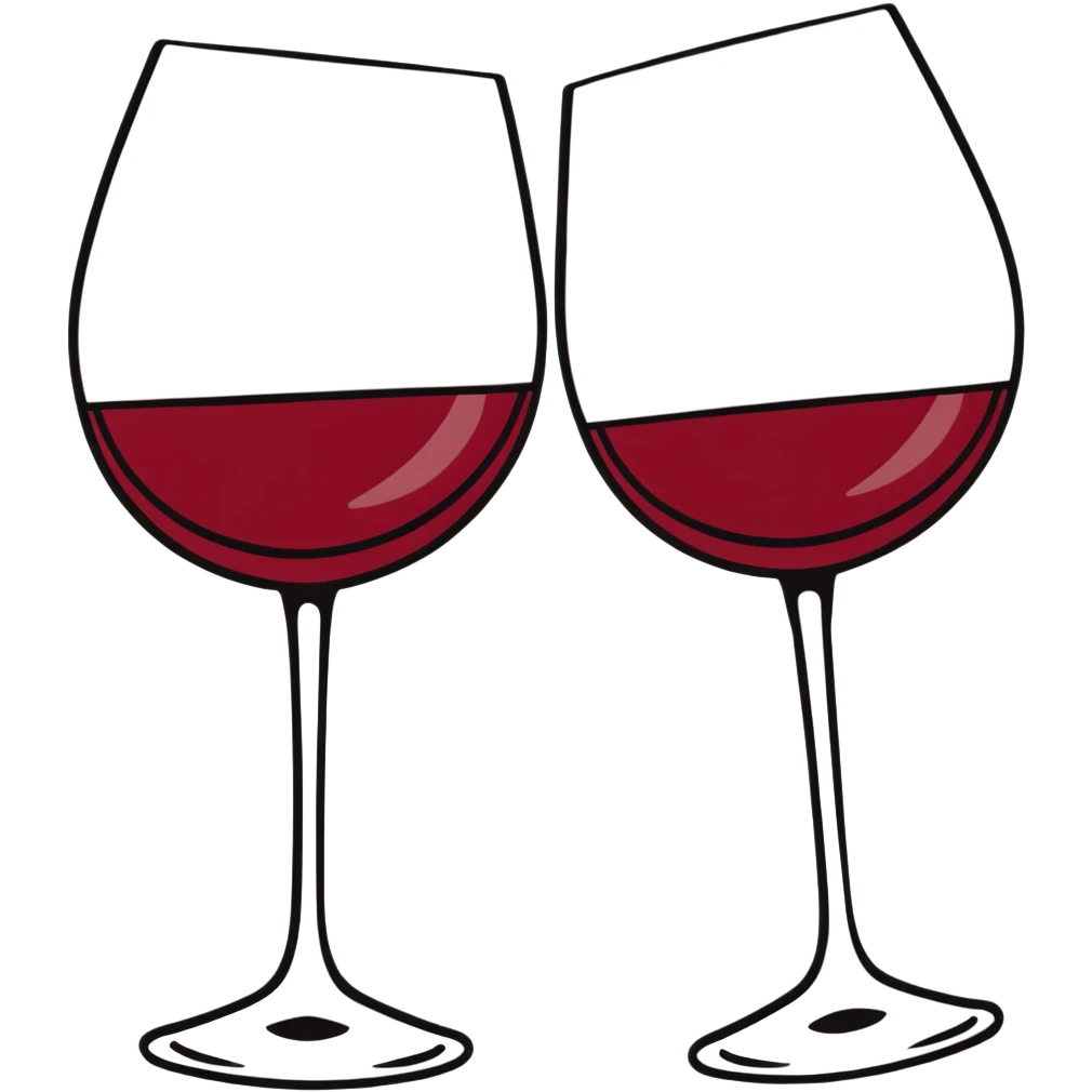 3 wine glasses toasting emoji