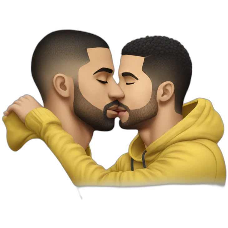 drake kissing cr7 emoji