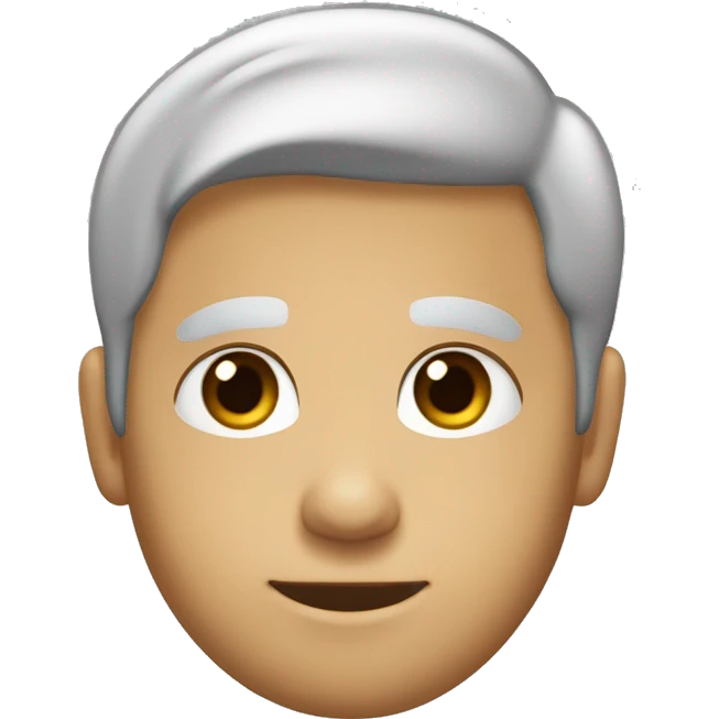 menino beje claro de cabelo curto liso  e preto de olhos pretos emoji