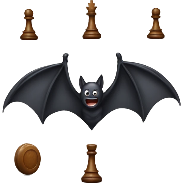 Bat playing chess  emoji