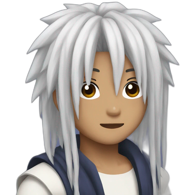 sasuke with long afro braids emoji