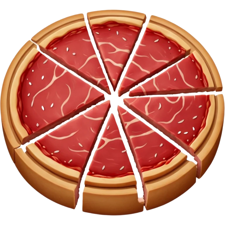 round meat slice emoji