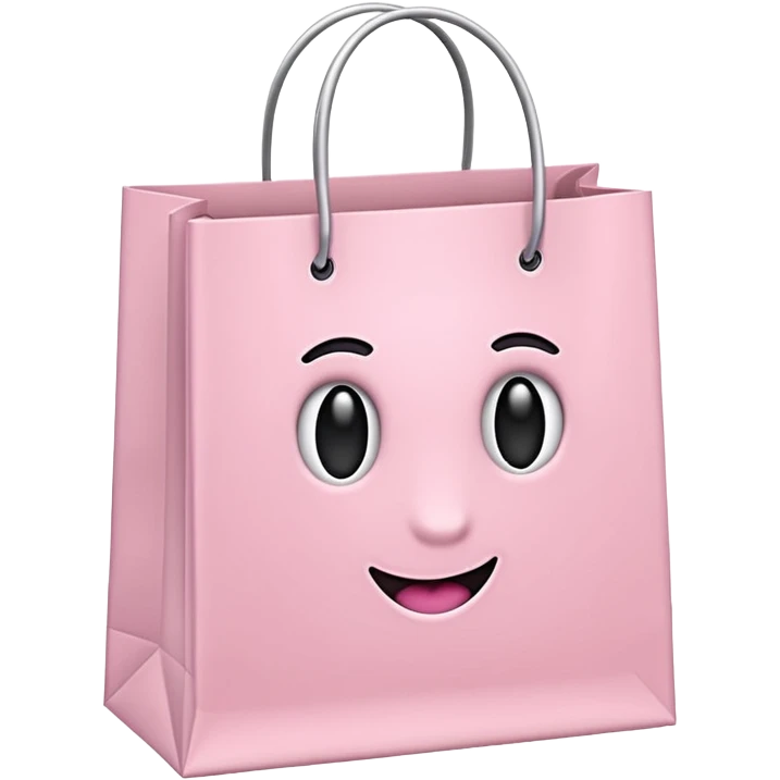 Light pink shopping bag emoji