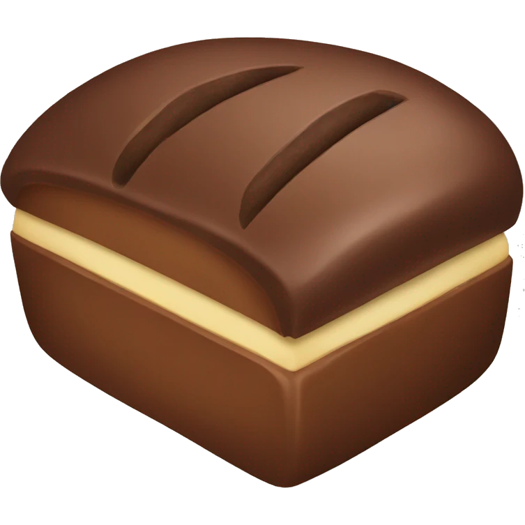 chocolate bread
 emoji