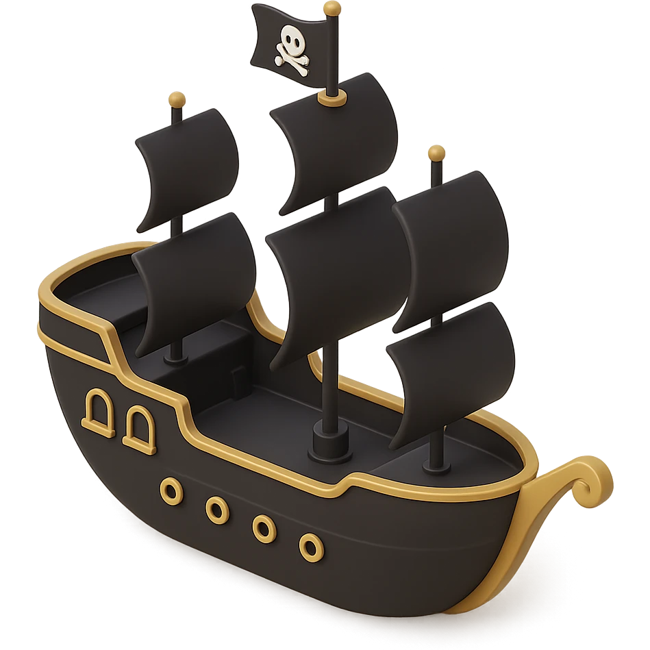 pirate ship emoji
