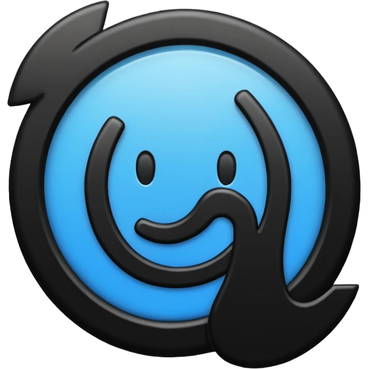 Un logo écrit plus sama emoji