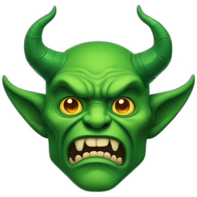green demon emoji
