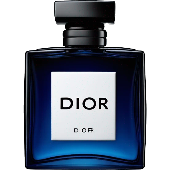 blue men’s dior perfume cylinder black top square  emoji