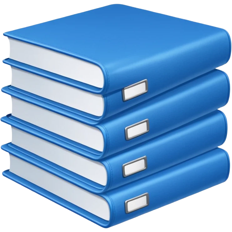 documents with blue cover emoji