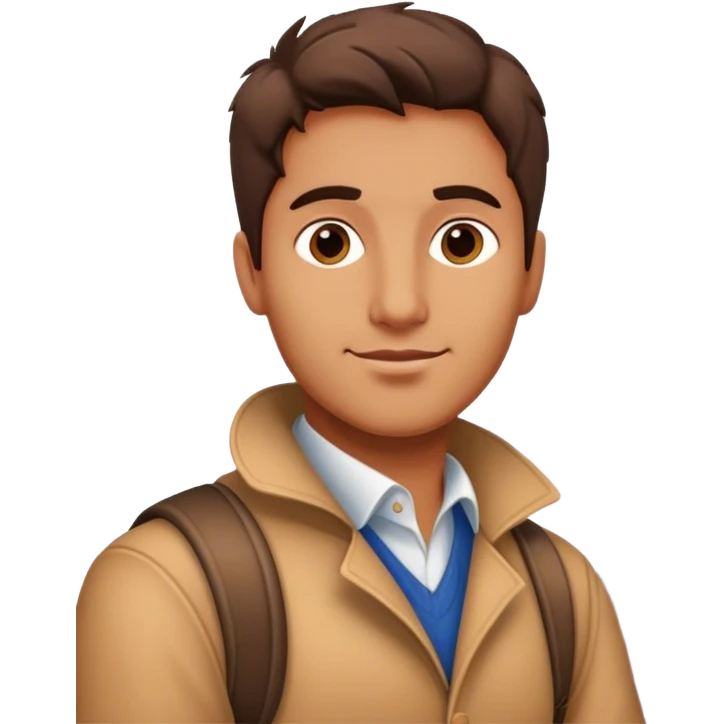 Italian guy in front of Pisa tower emoji