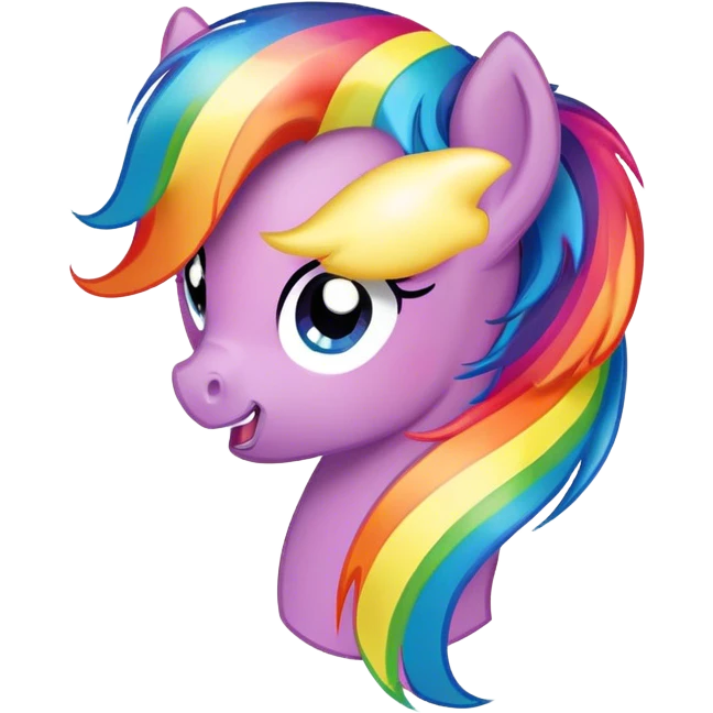 my little pony rainbow emoji