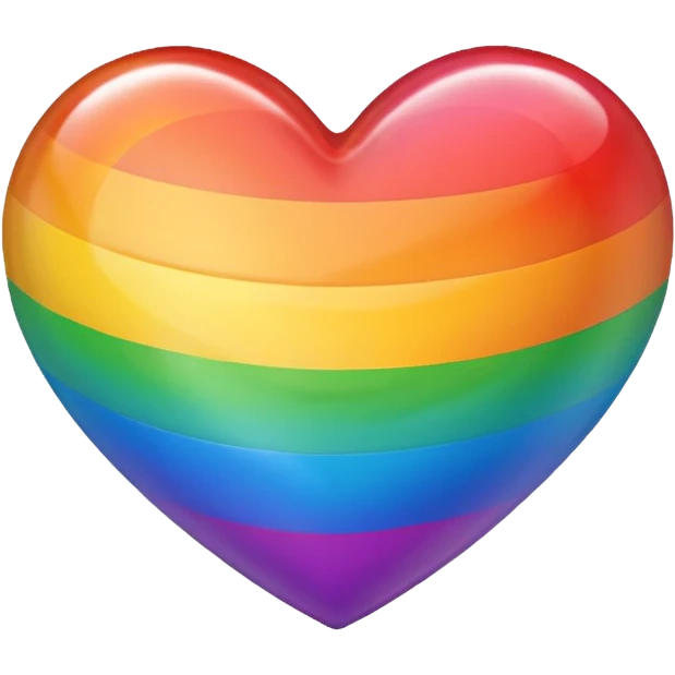 Rainbow heart emoji