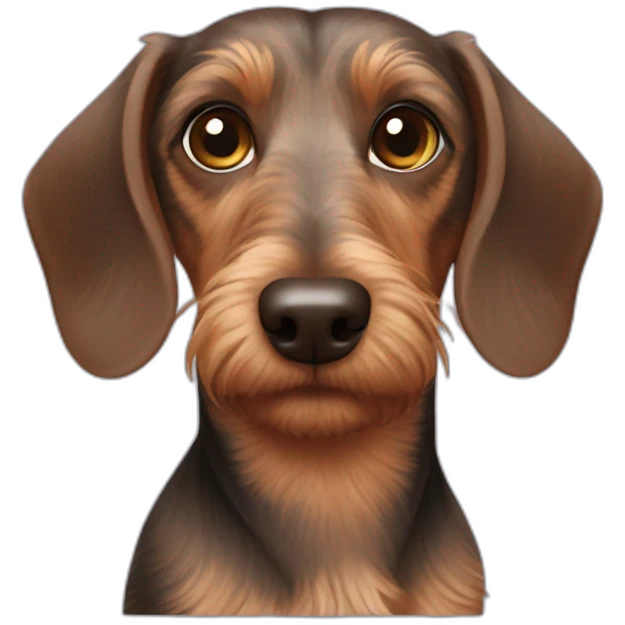 Wirehair dachshund emoji