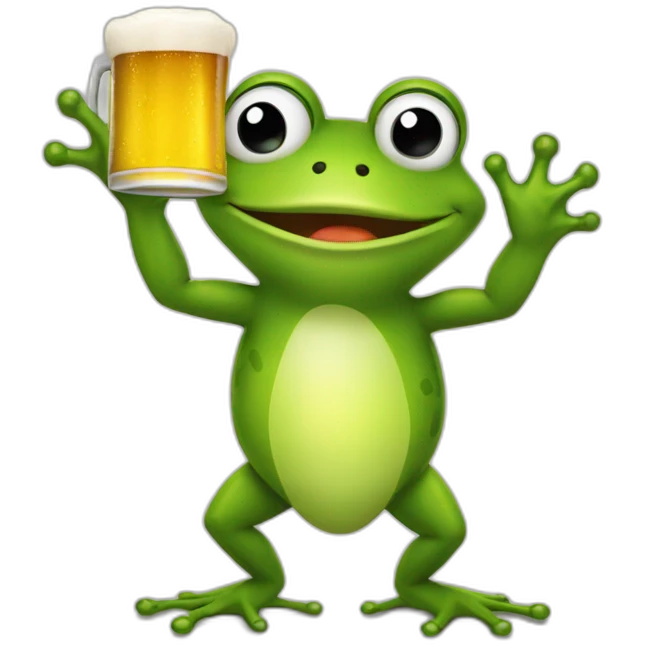 frog-holding-bier emoji