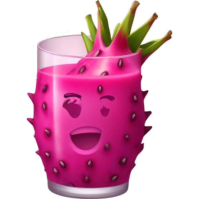 A dragon fruit juice emoji
