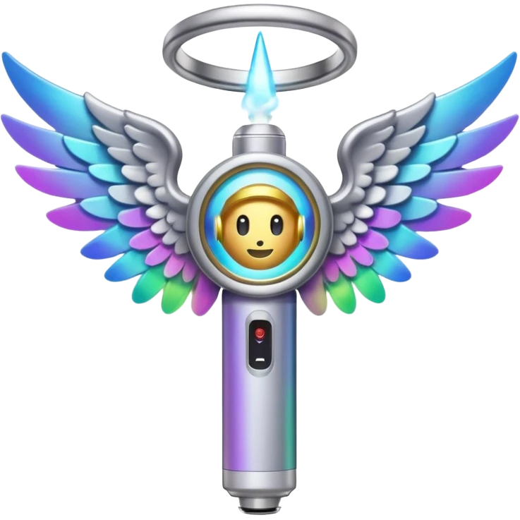 vape with wings and halo emoji