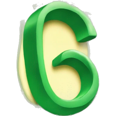 The letter O made of money emoji