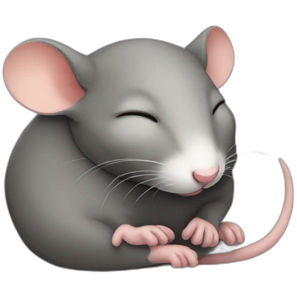 sleeping rat emoji