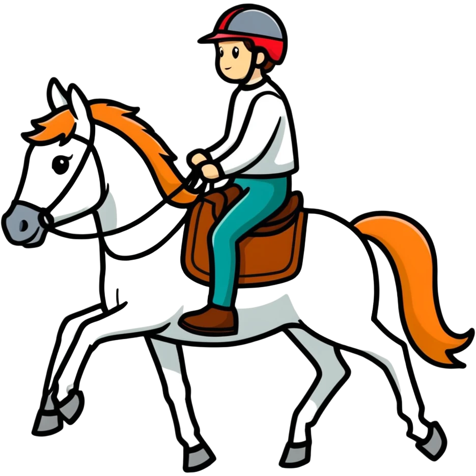 Horse riding  emoji