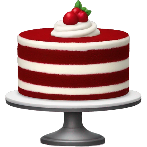 red velvet cake emoji