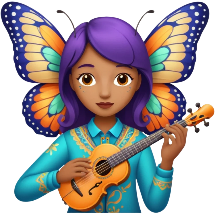 Musician Butterfly emoji