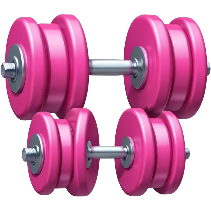 gym dumble emoji heart shape pink colour emoji