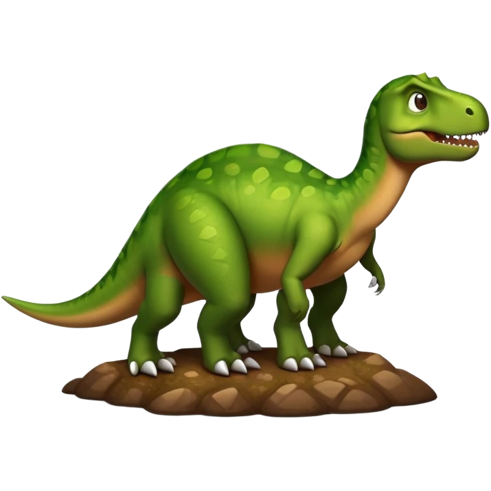 dinosaur pooping emoji