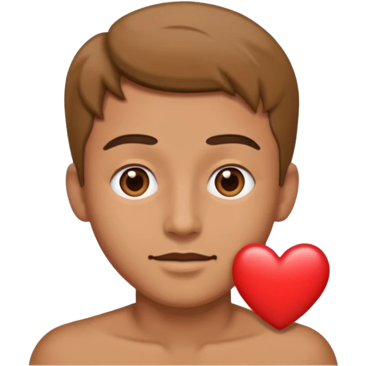 man with heart eye emoji