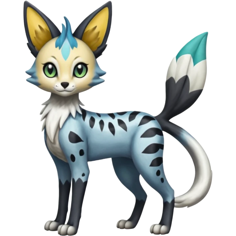 Meloetta-Trico-Silvally-Nargacuga-Sergal-Serval-Cresselia-Fakémon-creature-hybrid emoji