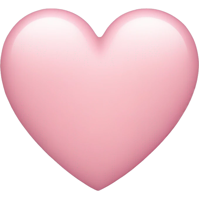 pastel pink heart emoji