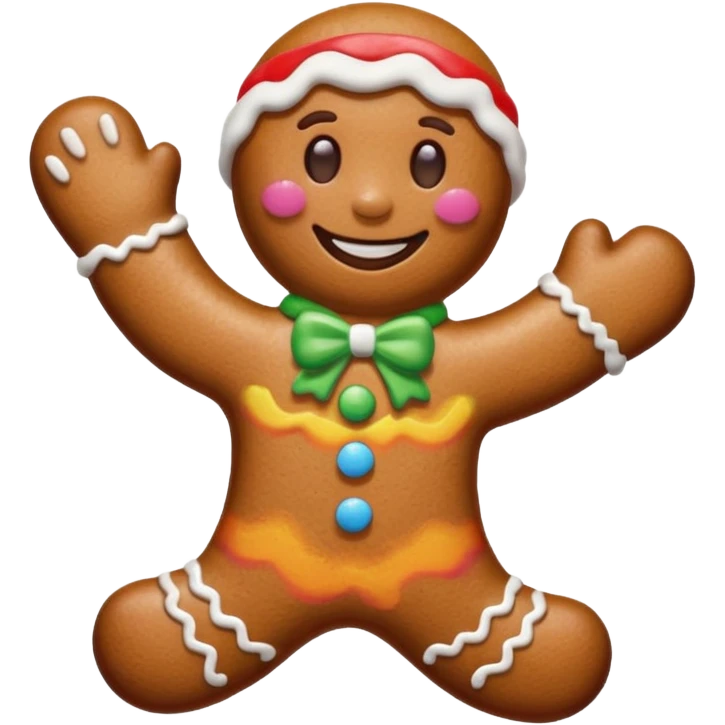 Christmas gingerbread emoji