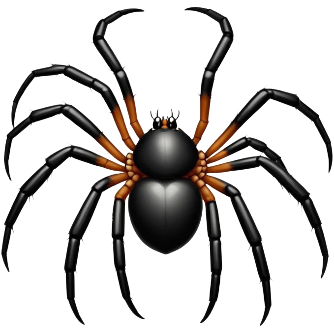 Telaraña con arañas emoji
