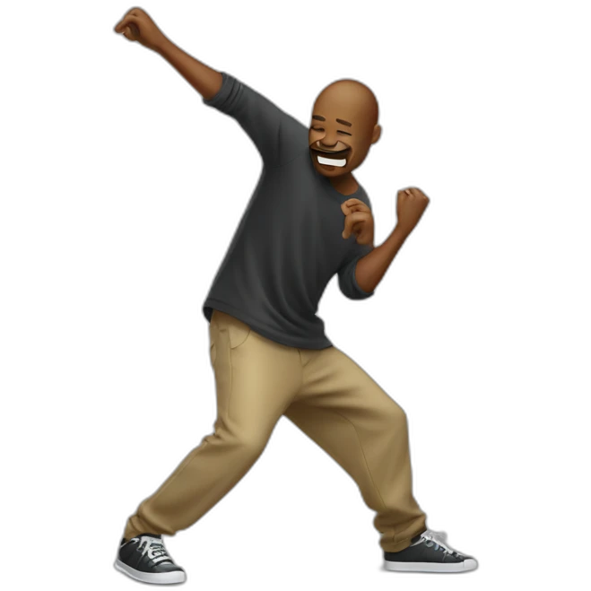 Man do a dab emoji