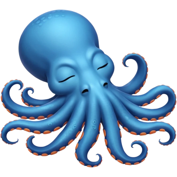 Ios emoji sleeping octopus  emoji