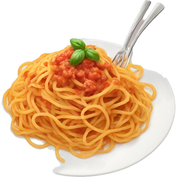 spaghetti dish emoji