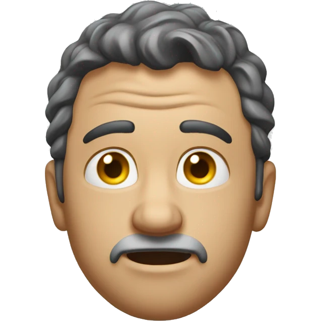 Photorealistic man scratches his head in confusion emoji