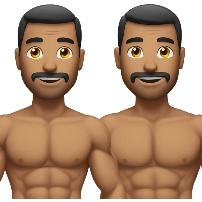 Generate a High Testosterone Alpha Men. with muscles  emoji