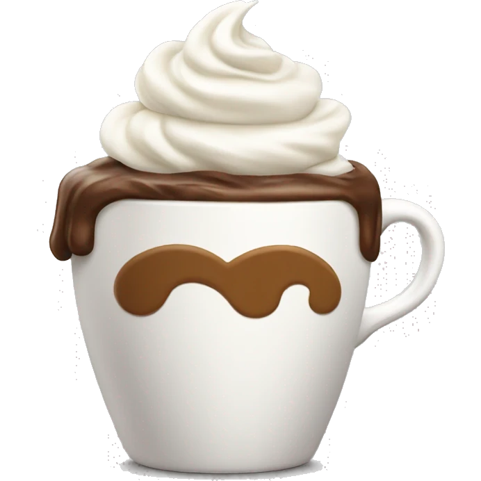 Coffee with whipped cream  emoji