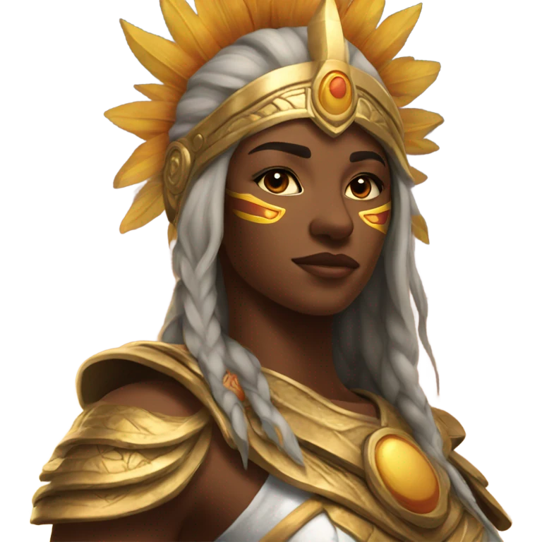 warrior, sun goddes emoji