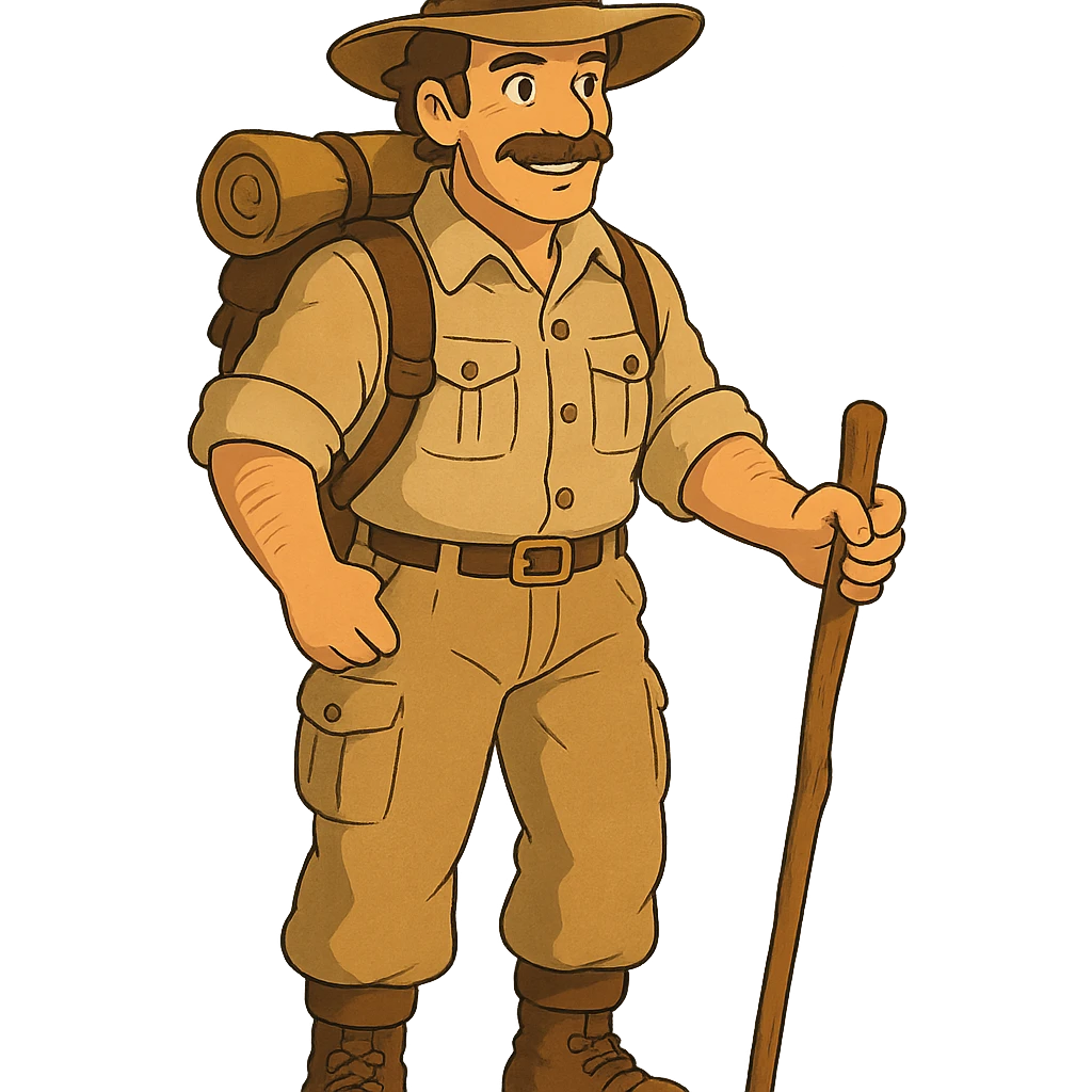 ghibli style Australian explorer emoji