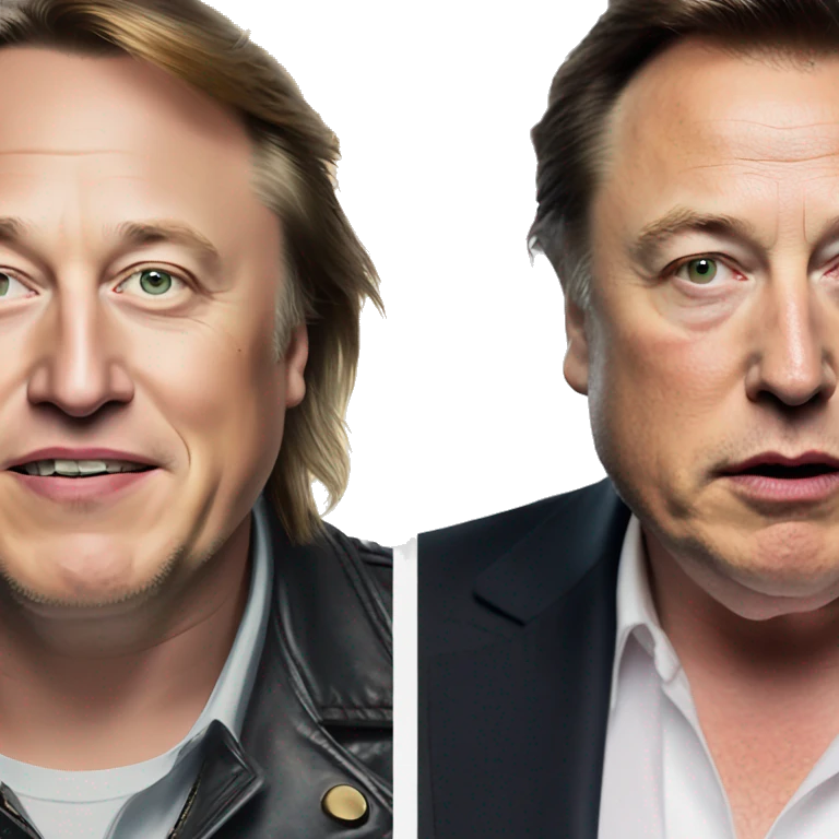 Elon musk vs Gérard Depardieu emoji